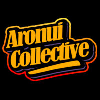 Aronui Collective Text Tee womans yellow logo Design