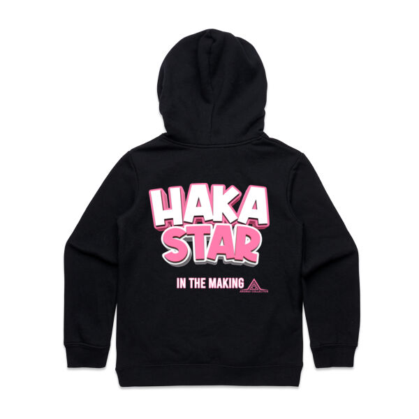 Haka Star kids Hoodie pink Thumbnail