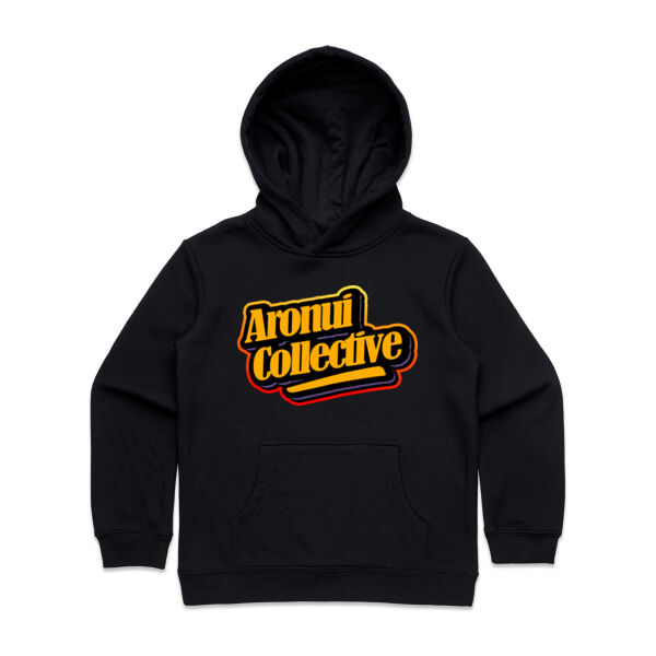 Aronui collective kids Hoodie orange Thumbnail