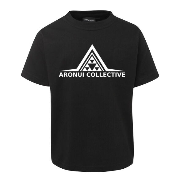 Aronui collective white Logo tshirt  Thumbnail