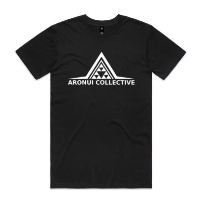 Aronui Collective Text Tee womans white logo Thumbnail