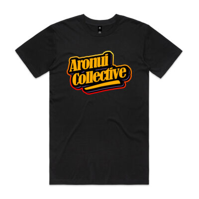 Aronui Collective Text Tee womans yellow logo Thumbnail